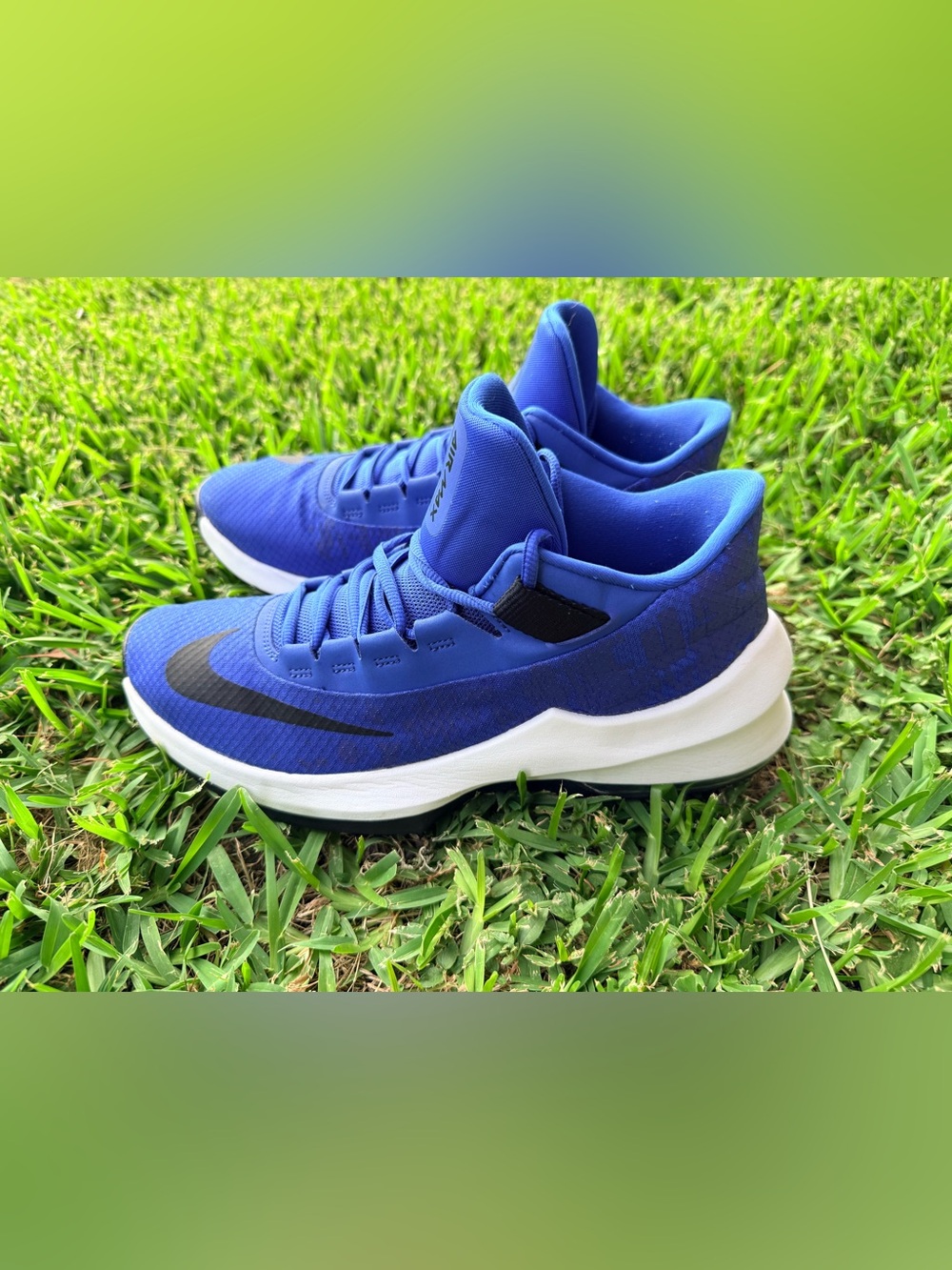 NIKE Air Max Infuriate 2 Mid Sneakers AA7066-400 Royal Blue Black Size 10 men’s - Picture 3 of 13